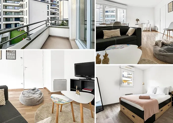 T2 Moderne Terrasse, Parking, Proche Commerces Apartamento
